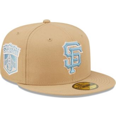 San Francisco Giants Caps New Era Men's Tan San Francisco Giants 2010 World Series Champions Sky Blue Undervisor 59FIFTY Fitted Hat