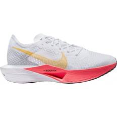 Nike Women's Vaporfly Running Shoes, 5, White/Gold