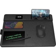 Artificial Leather Mouse Pads Delton D101 Mouse Pad With Qi Wireless Charging Pad, DMP101WC