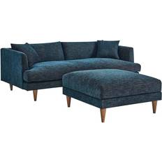 Sofas Zoya Down Filled Overstuffed and Ottoman Set EEI-6614-HEA Sofa