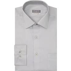 Shirts Van Heusen Big Men's Solid Dress Shirt Grey Mist (19 34/35)