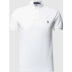 Ralph Lauren Polotrøjer Ralph Lauren Tætsiddende hvid polo med logo fra Polo