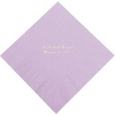 Silver Paper Napkins Oriental Trading 50 Pc Lilac Personalized Napkins with Silver Foil Luncheon