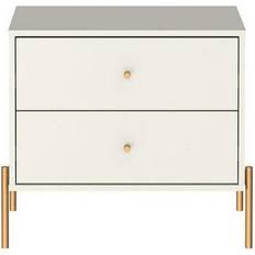 Bedside Tables Manhattan Comfort Jasper Nightstand With Steel Gold Legs 51351 Bedside Table