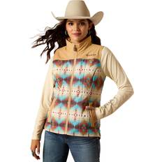 Multicoloured - Women Vests Ariat Women's Crius Insulated Gilet Long Sleeve in Serrano Southwest Print, X-Small