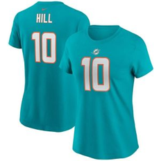 T-shirts Women's Nike Tyreek Hill Aqua Miami Dolphins Player Name & Number T-Shirt