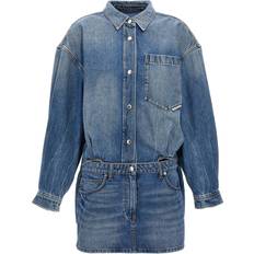 Alexander Wang Denim X Mini Shirt - Light Blue