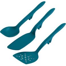 Rachael Ray 3-Piece Lazy Spoon And Turners Set - Teal Kitchen Utensil 5pcs