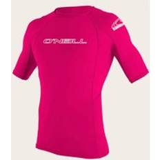 O'Neill Girls Basic Skins Rash Vest in Watermelon YRS