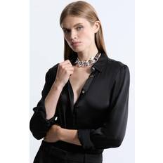 Karen Millen Chunky Statement Chain Pu Necklace Silver