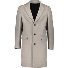 Herr - Vita Kappor & Rockar Lindbergh Recycled Wool Coat Herr Kappor Från Magasin Grå