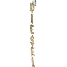 Grey Earrings Diesel Boucles d'oreilles pendantes en acier inoxydable bicolore Boucles d'oreilles Mixte Gris argenté UNI