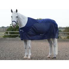 Bucas Horse Rugs Bucas Competition Cooler, Stay-dry upper, mesh lower, Dark Blue/Silver