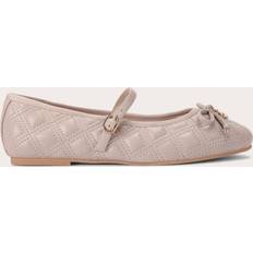 Faux Leather - Women Low Shoes Carvela 'Diamond Quilt Ballerina' Flats Taupe