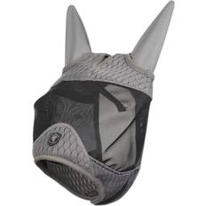 Black Horse Bonnets LeMieux Gladiator Half Fly Mask Full - Grey