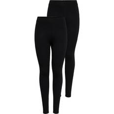 Baumwolle Leggings Only Onllive Leggings - Schwarz