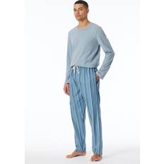 Hombre - Multicolor Pijamas Schiesser Pantalón deportivo Mix & Relax - azul/Naranja/Blanco