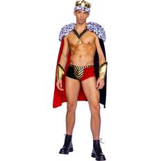Roma Men's Sexy Faux Fur Royal King of Hearts Costume Sexy Costumes As Shown