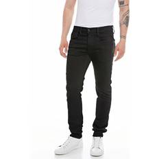 Replay Men's Hyperflex Anbass Slim Tapered Jeans Black