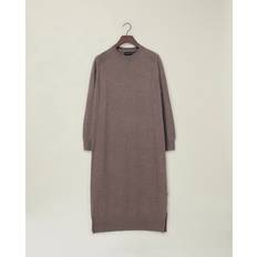 Lexington Kjoler Lexington Ivana Cotton Cashmere Blend Knitted Dress - Brun