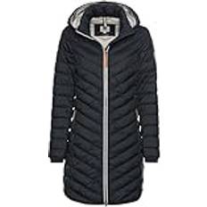 Camel Active Coats Camel Active Quilted Navy Jacket with Hood - Blue