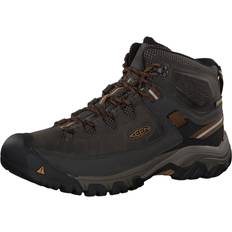 Keen Botas Chukka Keen Men's Targhee Mid Height Waterproof, Black Olive/Golden Brown, Wide