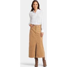 Beige Skirts NYDJ Corduroy Maxi Skirt Sand Dune