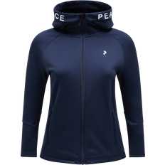 Peak Performance Women's Rider Zip Hood Fleecejacka Färg blå