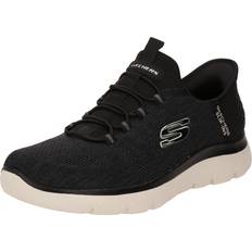 Skechers mens slip ins trainers navy blue black easy on hands free shoes 232469