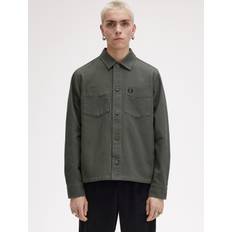 Fred Perry Shirts Fred Perry Canvas Overshirt Green