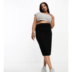 ASOS Nederdele ASOS ASOS DESIGN Curve Sort midi-pencilnederdel jersey-Black