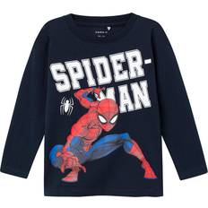 Name It Multifarvet T-shirts Name It Spiderman Top Med Lange Ærmer 86