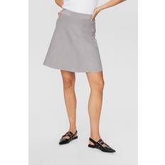 Nümph Tøj Nümph Nümph Nederdel Nulillypilly Skirt Light Grey Mel