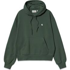 Carhartt WIP W Hooded Casey Sweatshirt Sycamore Tree Silver Hoodies Dame Butler Loftet