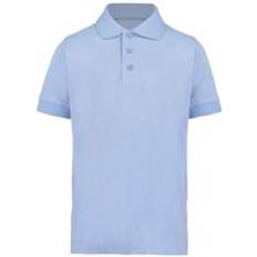 Press Studs Polo Shirts Children's Clothing Kustom Kit Klassic Superwash Polo Shirt Light Blue 3-4 Years