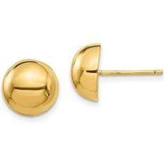 Bagatela 14K Yellow Gold Polished mm Half Ball Post Earrings