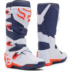 Fox Comp Motocross Boots - White/Blue