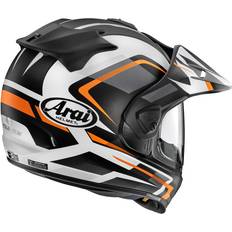 Arai Tour-X5 Discovery Motocross Helmet, black-white-orange, for Men