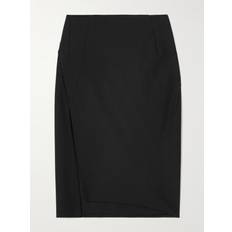 Versace Jupes Versace Black Wool Midi Skirt