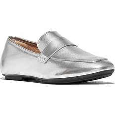 Loafers Fitflop Women's Delicato Soft Metallic Loafers Silver