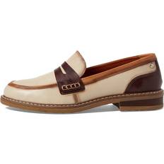 Pikolinos Women Low Shoes Pikolinos Leather Loafers Aldaya W8J - Beige