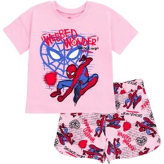 Marvel Other Sets Children's Clothing imagikids, Marvel Spider-Man Toddler Girls T-Shirt and French Terry Dolphin Shorts Outfit Set Toddler to Big Kid