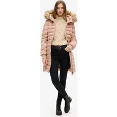 Beige - Femme Vestes Superdry Doudoune Mid Femme Fuji Steppjacke - Beige