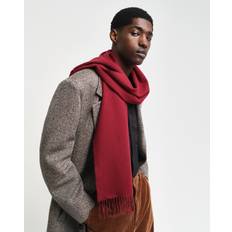 Homme - Rouge Écharpes Gant Wool Écharpe - Wine Red