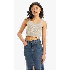 Levi's Dame Toppe Levi's Primrose Kabelstrikket beige top merinould-Neutral