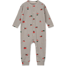 Liewood Pyjamasser Børnetøj Liewood Birk Pyjamasdragt, Holiday Vehicles/Stripe Navy