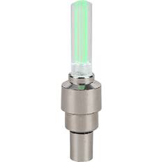 Dechoicelife (a-Green) LED Bicycle Lights Waterproof Neon Bike Wheel Spoke Light Tyre Tire Valve Dust Caps Motorcycle Safety Warning Lamp For MTB Road
