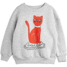 140/146 Collegegensere Mini Rodini Cat Sp Sweatshirt - Grå/Melange