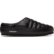 Burberry Slippers Burberry Leather Quilted Slipper - Black