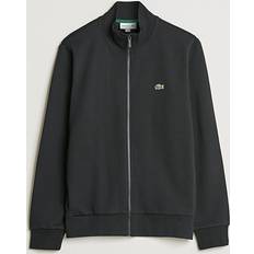 Lacoste Zip-Up High Neck Fleece Sweatshirt Black